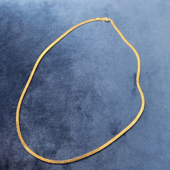 Korea Jewelry Korea Stamped 7s Gold Plated Cuban Chain Link